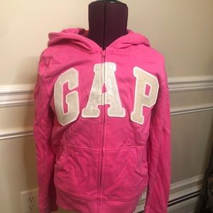 Gap kids zip logo hoodie